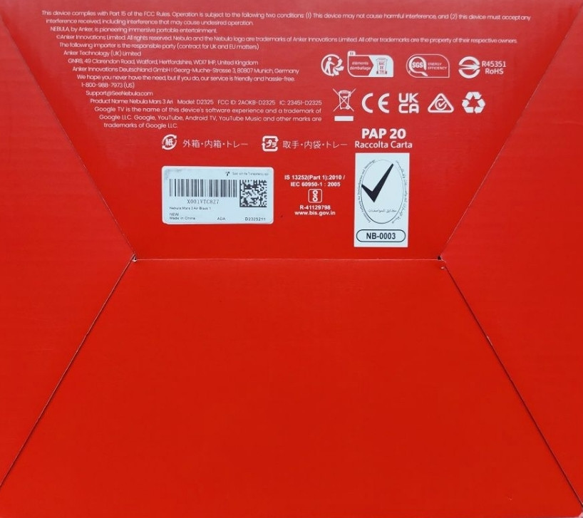 Мультимедійний проектор nebula mars air 3 anker. Харків - фото 3