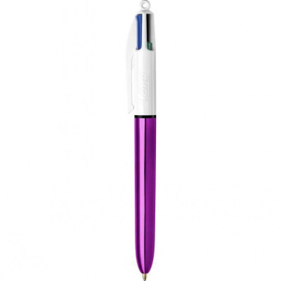 Ручка масляна Bic 4 in 1 Colours Shine Purple фіолетова (bc982876) Вінниця - фото 1