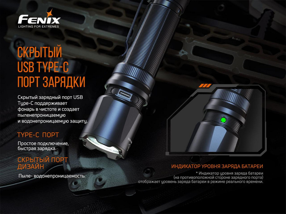 Фонарь ручной Fenix ​​TK20R V2.0 Ровно - изображение 10