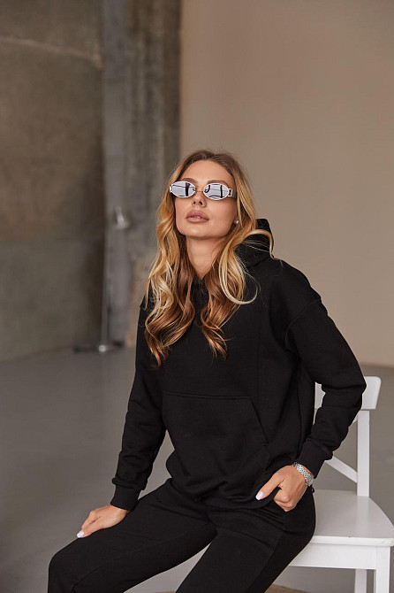 Стильний худі для вагітних та годуючих мам тринитка Chelm XXL-3XL (50-52) Lullababe Чорний Кривий Ріг - фото 7