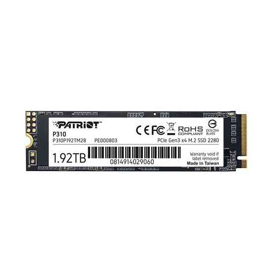 SSD диск накопитель M.2 Patriot P310 1920GB NVMe 2280 PCIe 3.0x4 3D NAND TLC P310P192TM28 Одесса