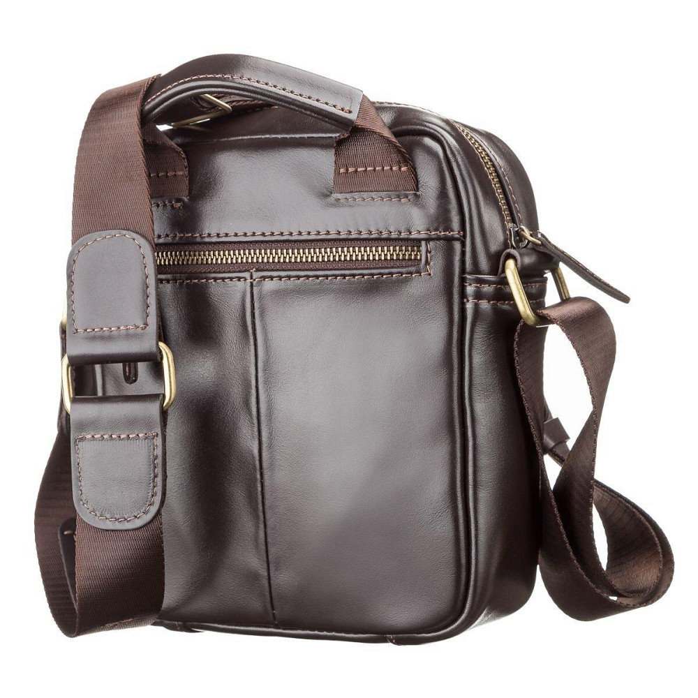 Сумка чоловіча шкіряна Коричнева (SHVIGEL) Київ - фото 6