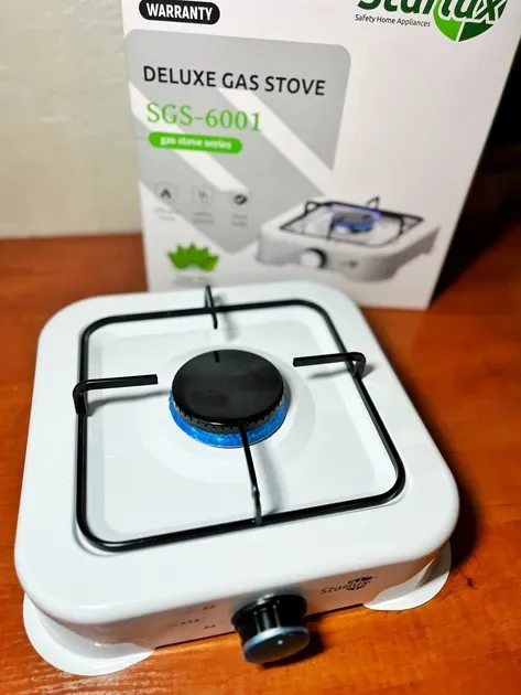 Газовая плита SGS-6001 настольная одноконфорочная, эмалированная поверхность, 0.54 кВт, компактная Одесса - изображение 1