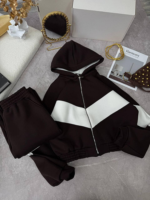 Женский теплый костюм из качественной тринитки на флисе Одесса - изображение 3