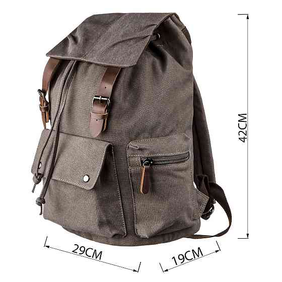 Рюкзак текстильный походный Vintage 20133 Серый Киев