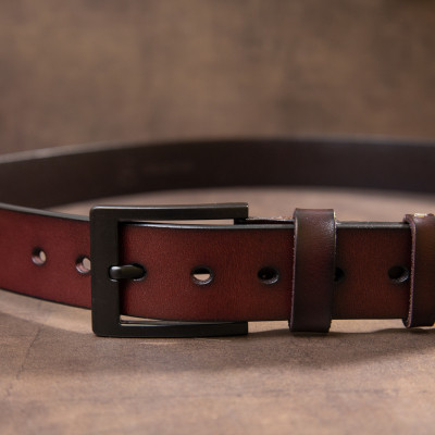 Ремень Vintage Мужской Коричневый (20380) Винница - изображение 6