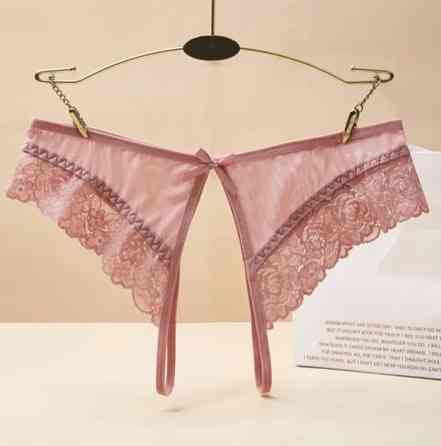 Жіночі трусики з розрізом еротичні 42 рожевий Київ