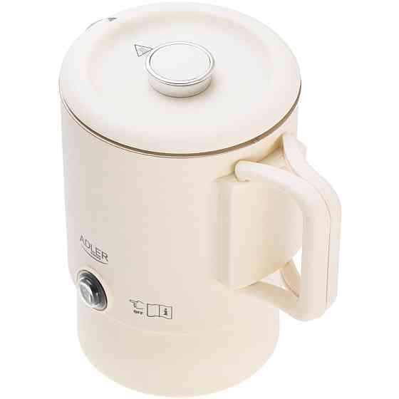 Електрочайник Adler AD 1388b дорожній 650Вт/ 0.8л/ подвійні стінки/ автовимкнення/бежевий Вінниця