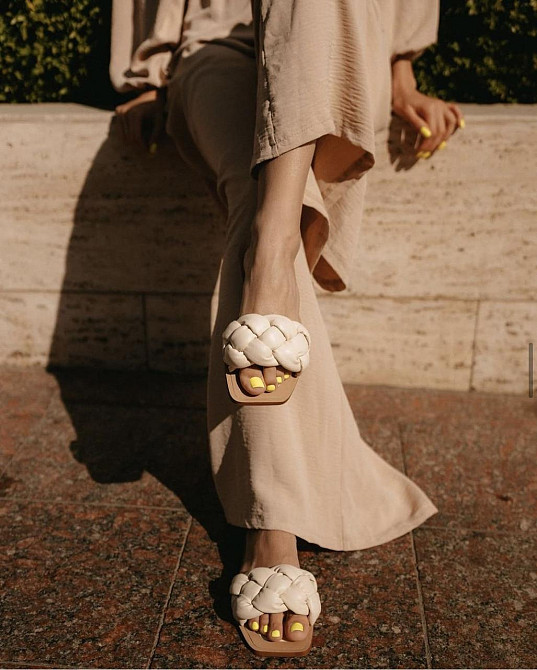 Milanti Шльопанці жіночі Milanti 134/35 бежеві (літо, шкіра натуральна) (4713) Коломыя - изображение 7