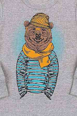 Піжама дитяча, сіра для хлопчика, весна осінь рібана Київ