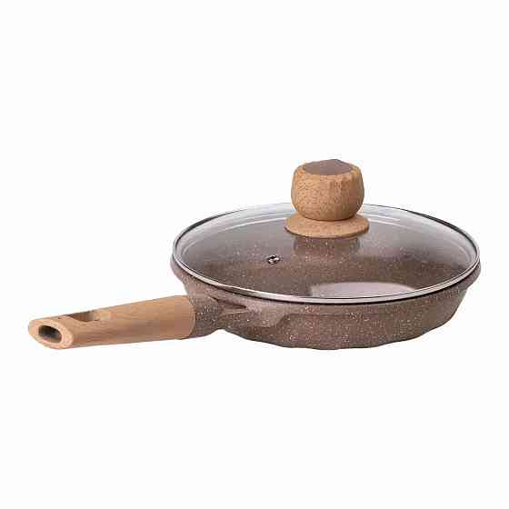 Сковорода алюмінієва 1,4 л, мраморне покриття Ø 22 см, бежевий Київ