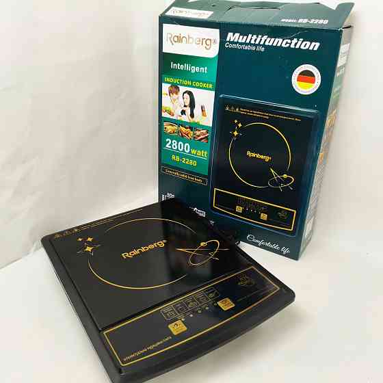 Портативная плита для готовки Rainberg RB-2280 2800Вт, Электрическая плита для приготовления пищи UB-45 Львов
