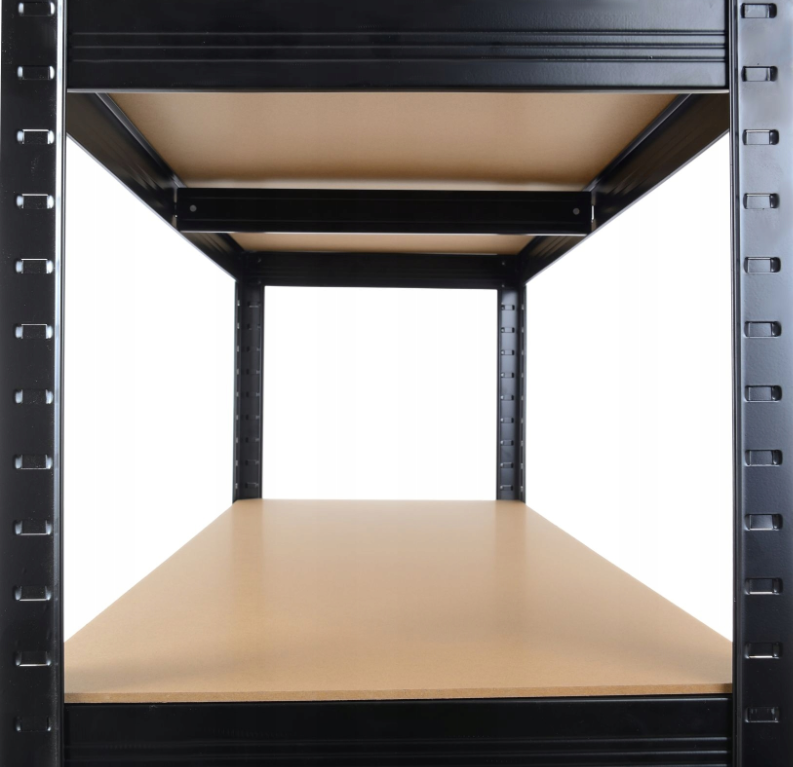 Стеллаж металлический 180х90х40 см 5 полок, погрузка - 175 кг на полку (Черный) Киев - изображение 8