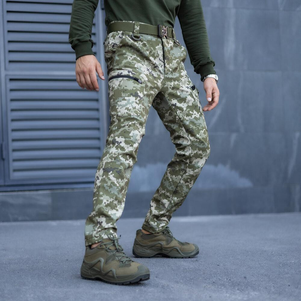 Штани карго чоловічі весняні з кишенями Піксель Pobedov Static Київ - фото 5