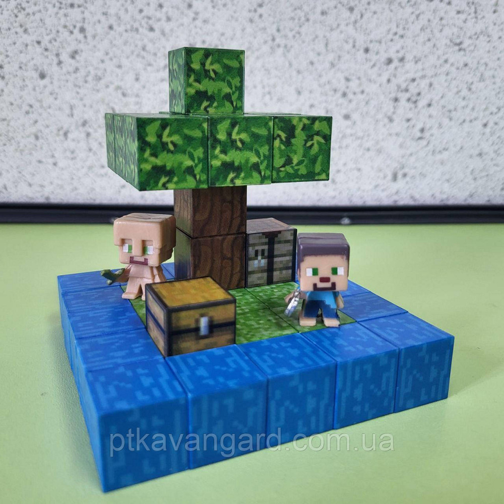 Конструктор магнітний майнкрафт 38 кубики магнітні блоки Dream World LZCK 023 Хмельницький - фото 1