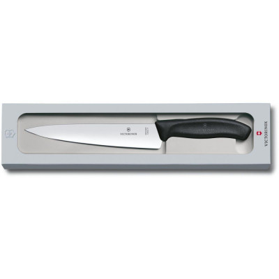 Кухонний ніж Victorinox SwissClassic Carving 19см Black (6.8003.19G) Вінниця - фото 1