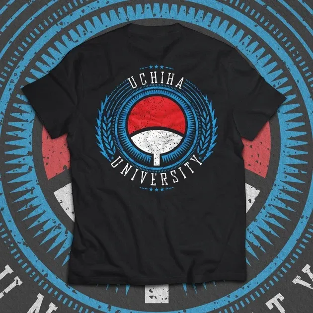 Футболка для підлітка хлопчика з принтом Наруто Uchiha Blue Edition Розмір 160 Anime10815 Дніпро - фото 1