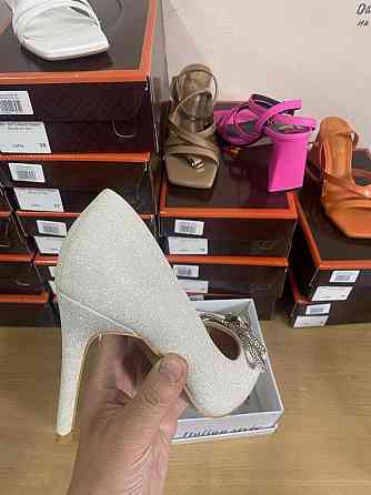 Туфлі жіночі YES MILE білі еко-шкіра 38р.-24.5см 39р.-25.5см каблук (5347) Коломыя