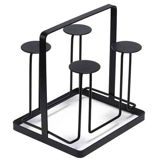 elemi Підставка для чашок elemi (чорна) для 4 шт. метал Коломыя