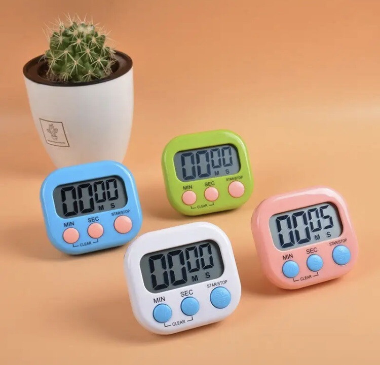 Таймер для кухні, зворотній відлік, колір синій, ЖК-дисплей, на магніті та підставкою на задній частині виробу Київ - фото 5