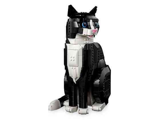 Конструктор Чорно-білий кіт, 1710 деталей сумісний із lego-лого Київ