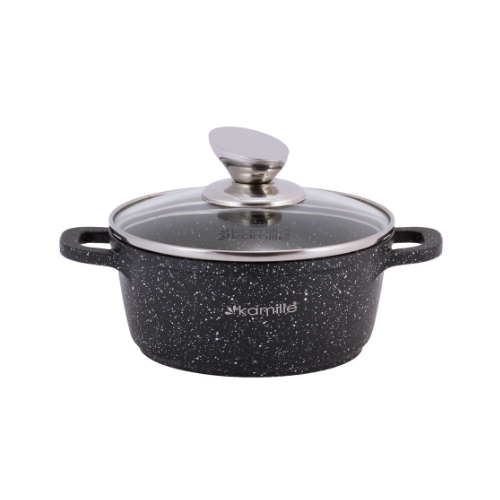 Набір каструль 9 предметів (ківш d16см-1,5л/каструлі d16см-1,25л/20см-2,3л/24см-4,5л+прихватки) 4429 KAMILLE Житомир - фото 3