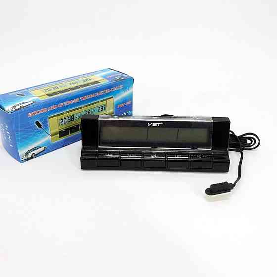 Автогодинник з термометром VST-7037 QN-86 Львів