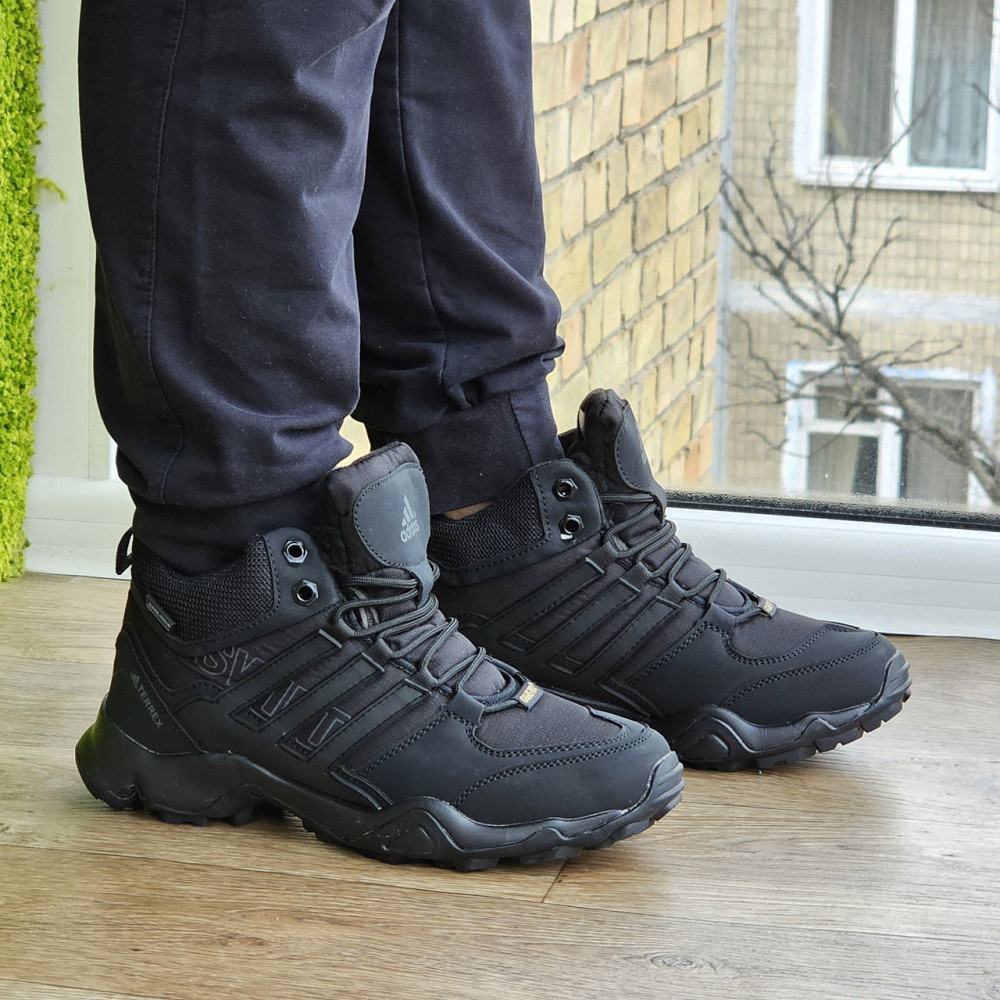 Зимові Кросівки Adidas Terrex Swift з Хутром Чорні Чоловічі Адідас Гортекс (розміри: 42,43,44,45) - 00-5 Дніпро - фото 6