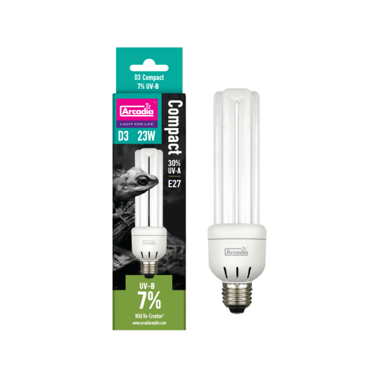ARCADIA D3 COMPACT BULB 7% UVB 23 WATT (R2100270) ультрафіолетова лампа для рептилій Киев