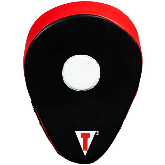Лапи боксерські TITLE Boxing Incredi-Ball Leather Punch Mitts 2.0 Black/Red Каменское - изображение 3