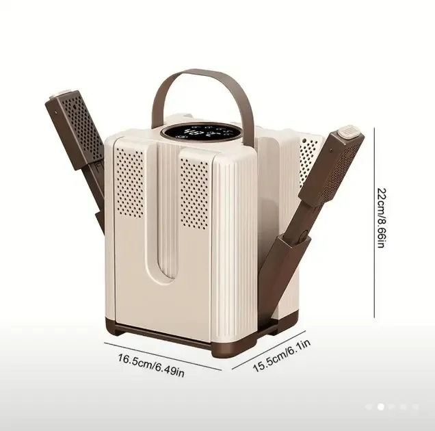 Сушилка для обуви, электросушилка на 3 пары с таймером от 30 до 120 минут быстрой сушки ботинок с ультрафиолетом, вертикальная с антибактериальным эфф Коломия - фото 4