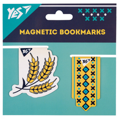Закладки для книг Yes магнітні Ukraine, 2шт (708123) Вінниця - фото 1