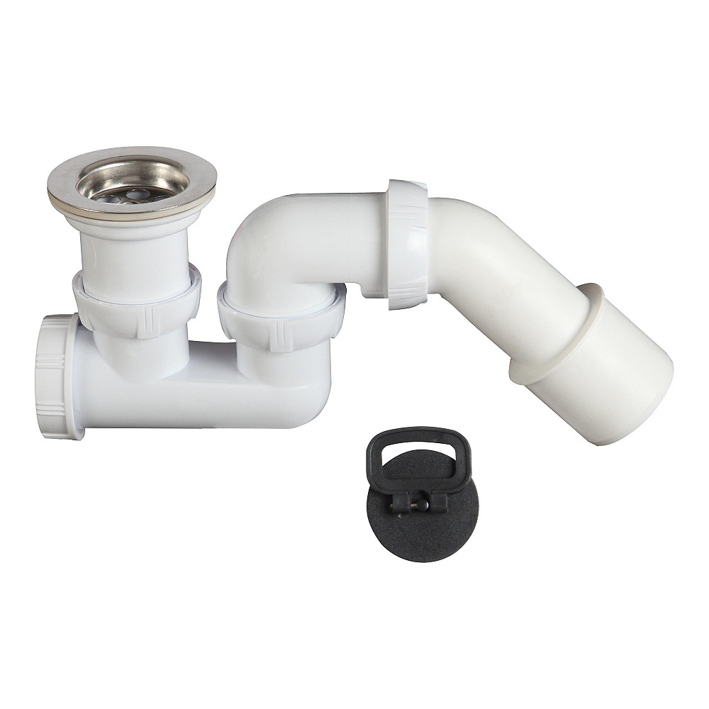 Wirquin Сифон для душевого поддона Ø50мм с адаптером Ø40/50мм WIRQUIN (9544920) Киев - изображение 1