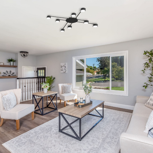 LED Світильник під лампу 8*GX53 накладний чорний VL-SPF22B-B Videx Житомир