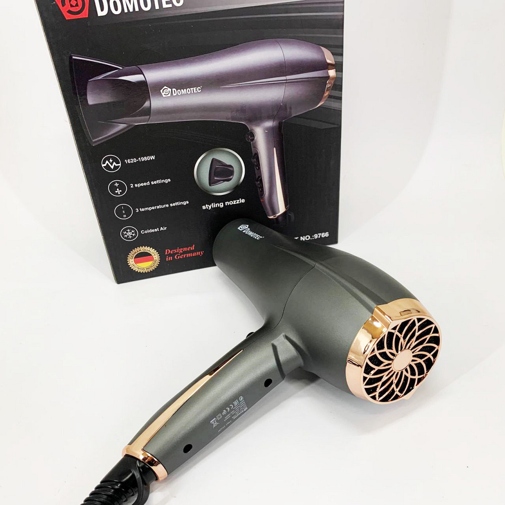 Фен для об'ємної укладки Domotec, Професійний фен для роботи з режимом іонізації XD-69 Івано-Франківськ - фото 4