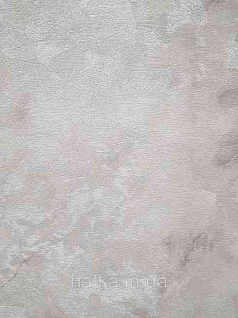 Шпалери вінілові на флізеліні гарячого тиснення DU&KA 1.06х10 вензель основа під штукатурку сірі коричневі Київ