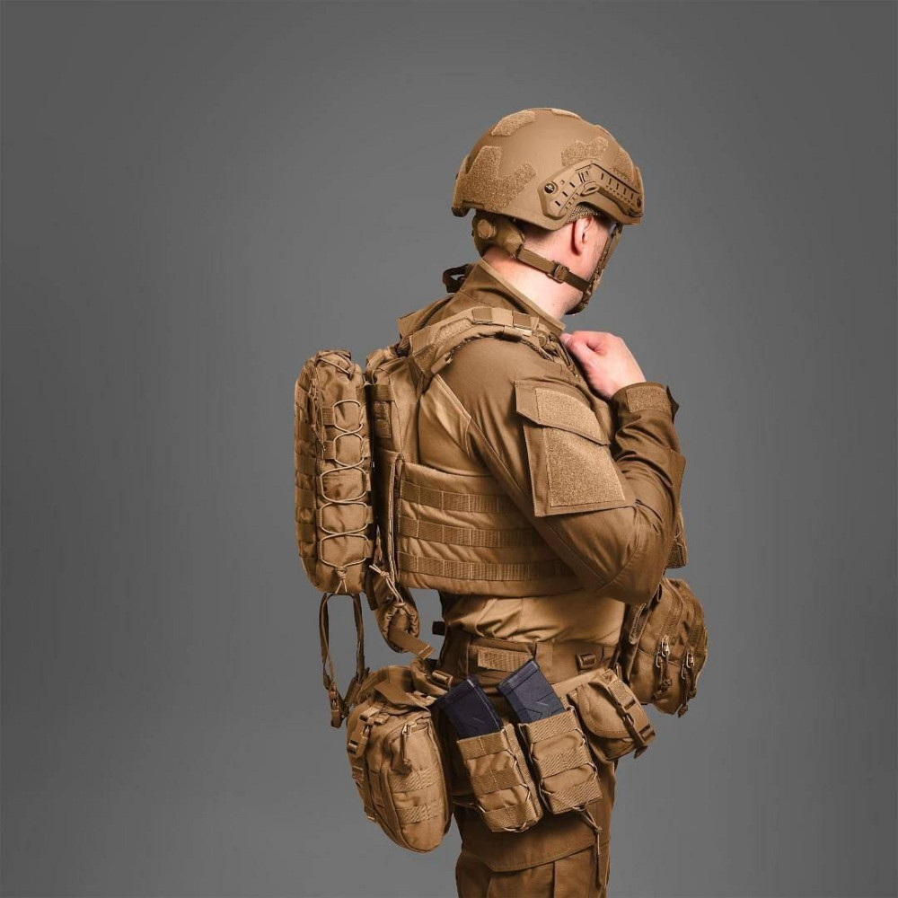 Плитоноска тактическая без плит MPS М8 Pro Cordura 1000 Койот Киев - изображение 7