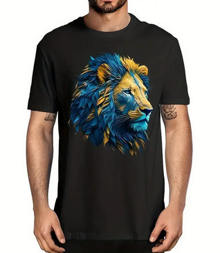 Термонаклейка на одяг трендова Лев Київ - фото 2