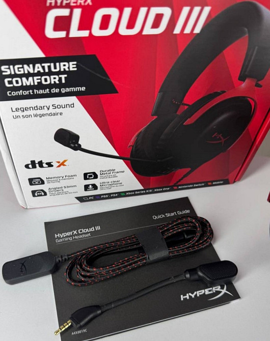 Навушники HyperX Cloud 3 / Геймерські Ігрові Дротові Київ - фото 4