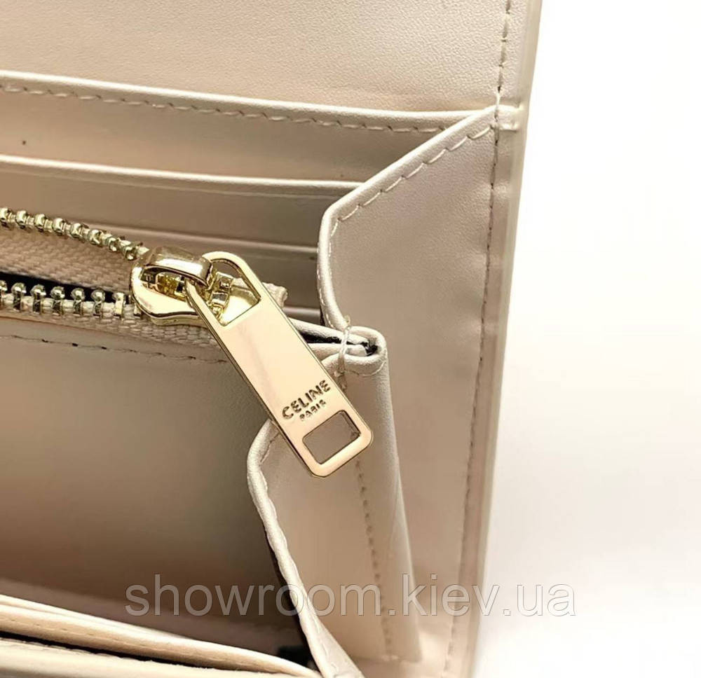 Жіночий брендовий гаманець Celine (924) beige Київ - фото 6