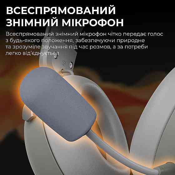 Bluetooth-гарнітура Ajazz AHM08 MAX 3-Mode Grey (AHM08-MAX-GW) ( 23787 ) Харьков