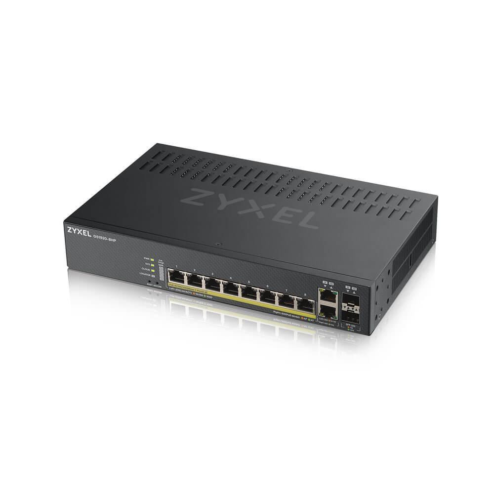 Комутатор ZYXEL GS1920-8HPV2 (GS1920-8HPV2-EU0101F) (8xGE PoE+, 2xGE/SFP, Max PoE 130W, Smart, NebulaFlex) Так Харків - фото 4