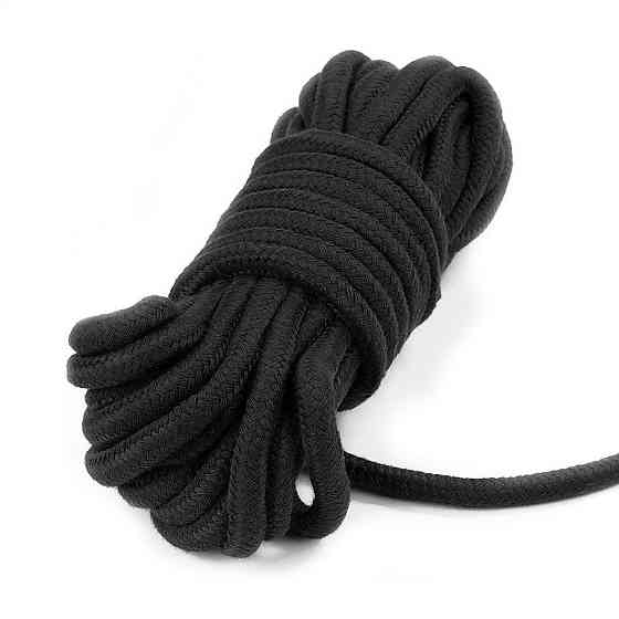 Мотузка - Fetish Bondage Rope Black, 10 м Sex Aura Київ