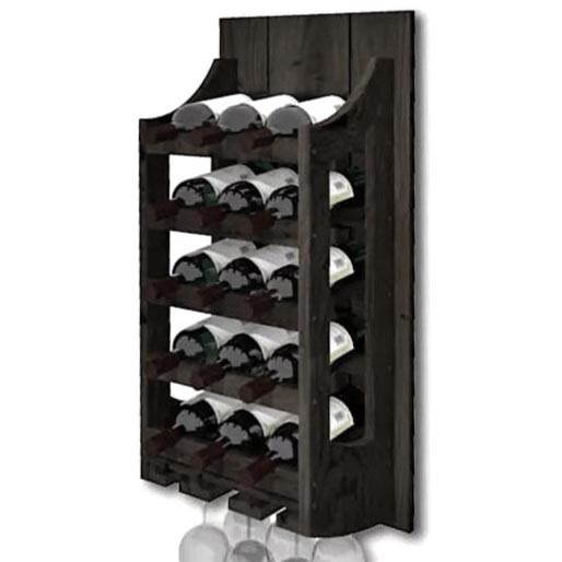Настенная винная полка 