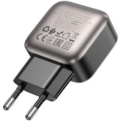 Зарядное устройство BOROFONE BAS53A Absolute USB-C PD20W Black (6941991116179) Винница - изображение 5