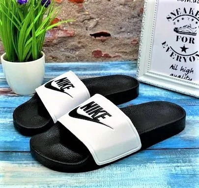 Шльопанці Тапочки Nike Сланці Чорні Білі Жіночі Найк (розміри: 36,37) Дніпро - фото 8