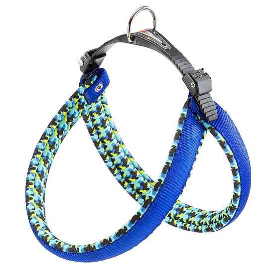 Мягкая нагрудная шлейка для собак с эластичным шнурком Ferplast Agila Fantasy 2-3 (Ферпласт Агила Фентези 2-3) 3 размер - A = B 42 ÷ 50 см 15 мм - max Запорожье