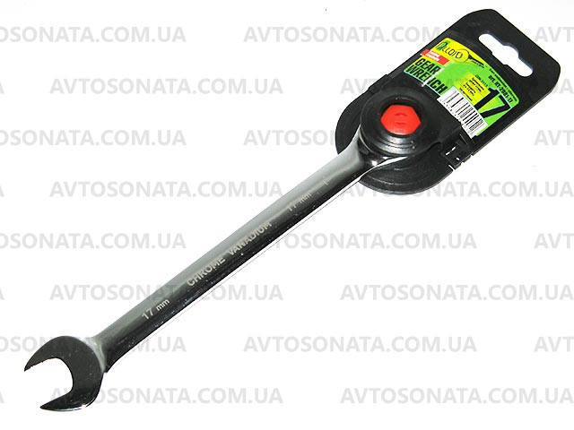 Ключ рожково-трещоточный 17 мм КТ-2081-17 Alloid Винница - изображение 2