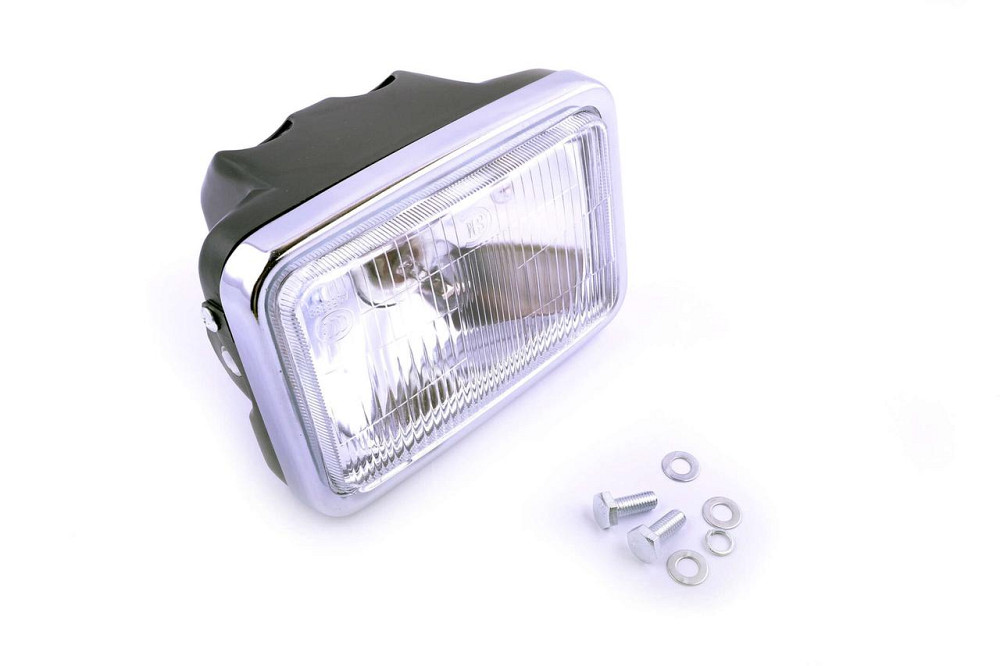 Фара (у зборі) мотоцикл 4T CB125, CG125 (квадратична) (біла) Мукачево - фото 1