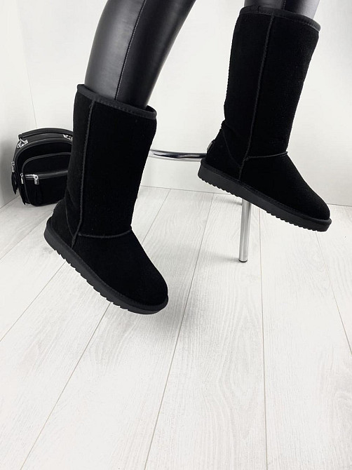 ITTS Угги жіночі ITTS чорні натуральна замша высота 25 см (4907) Коломия - фото 8